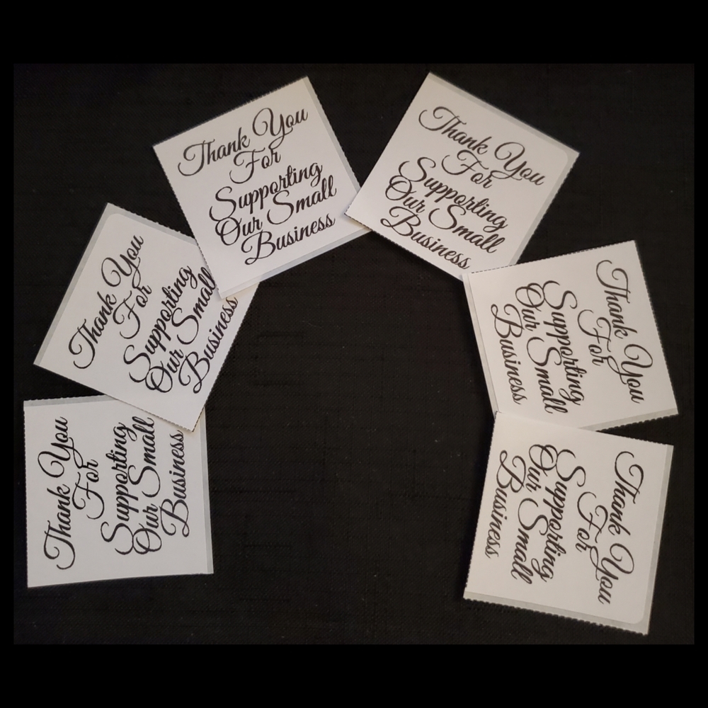 ●(200) Labels | Stickers | Small "Thank You" - Picture 4 of 6